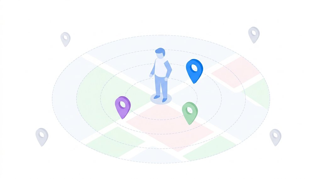 距離フィルターで近くのスポットを探す